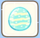 Striped Easter egg